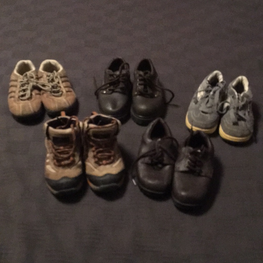 Lot of boys shoes